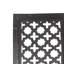 Black Wood Geometric Handmade Carved Home Wall Decor, 20" x 1" x 72"