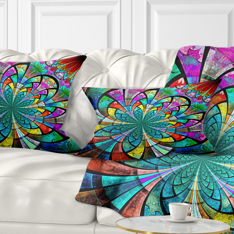 Coussin lombaire floral à motif fleur