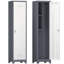 Armoire de rangement 65 po en métal avec crochets et tablettes de 65 po de hauteur - Rangement mince pour fournitures de nettoyage pour salle de bain, garage, buanderie ou salle de sport