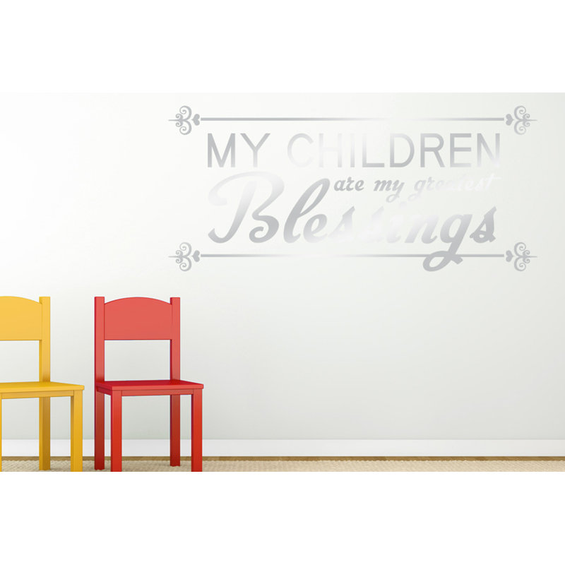 Wall Decal, Medium, Shiny Silver