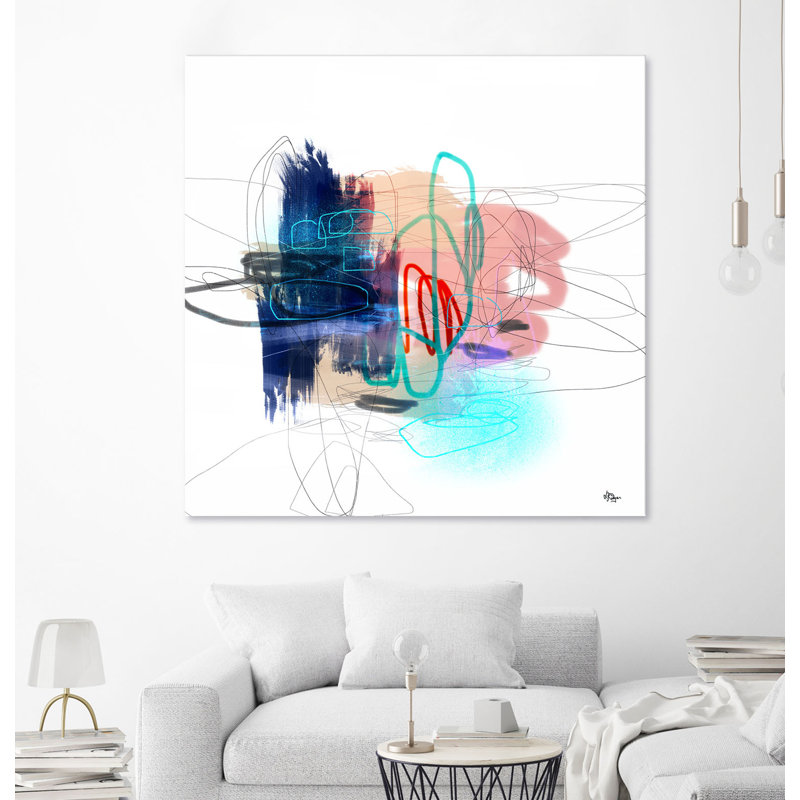 "Aimer la vie III" par Lisa Ridgers - reproduction d'art sur toile tendue, H 54 po x l 54 po x P 1,5 po