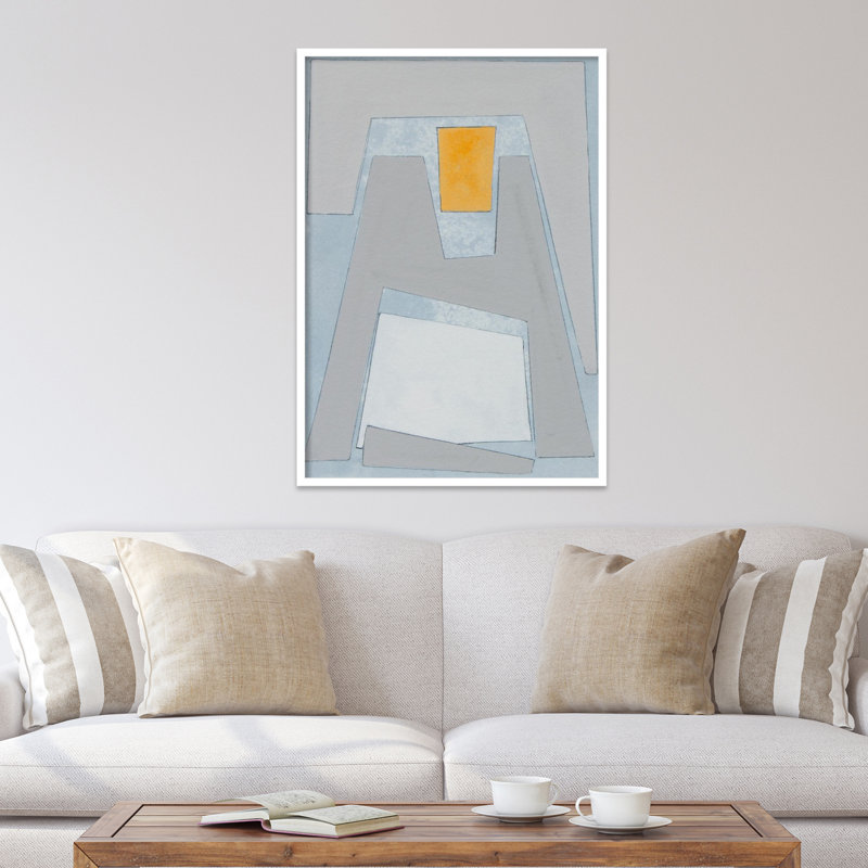 Elements Of The Chateau VII by Rob Delamater, 41" H x 29" W x 1" D, White