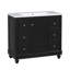 Meuble-lavabo sur pied 36 po avec lavabo 36 po avec 4 tiroirs et une porte d'armoire