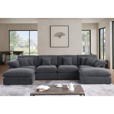 6 - Piece Chenille Sectional