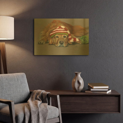 « Bah Humbug », tableau mural en métal doré de Barbara Keith, 61 x 41 cm