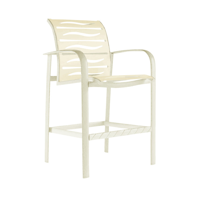 Tabouret de bar 28 po Laguna, Neige, Coquille
