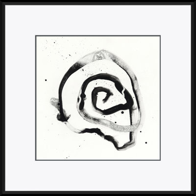 Black and White Abstract No. 4 Framed