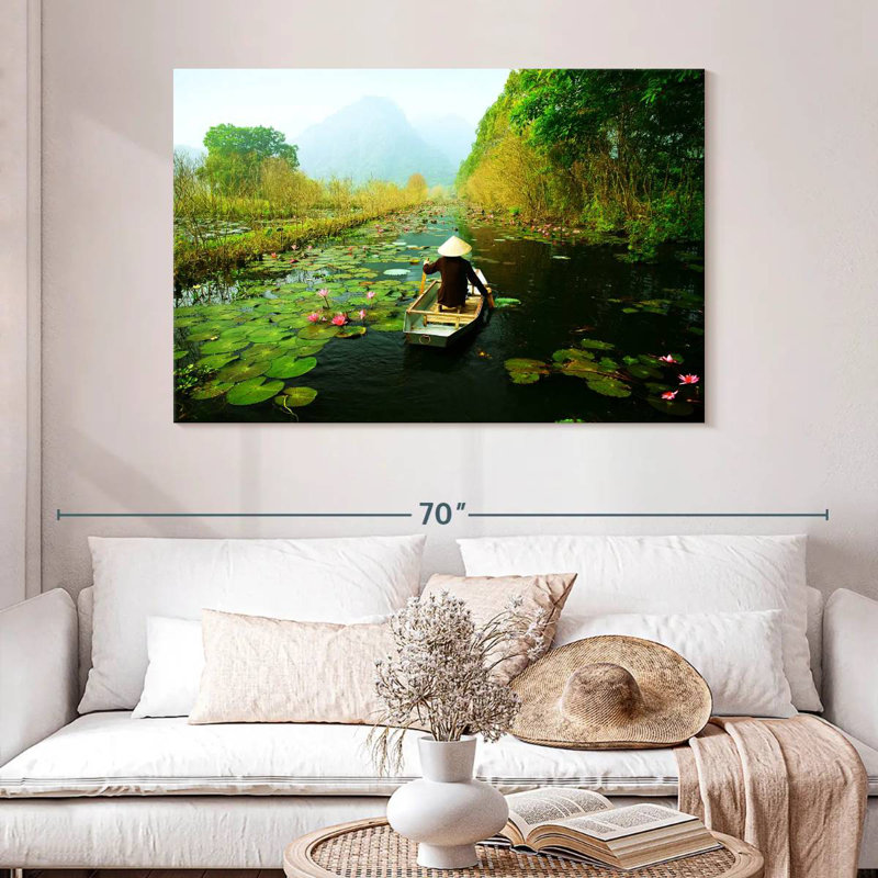 Alvord Canoe On Yen Stream, H 32 po x l 48 po