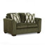 Causeuse de salon avec revêtement en chenille Mosswood et coussins décoratifs texturés-1068113415