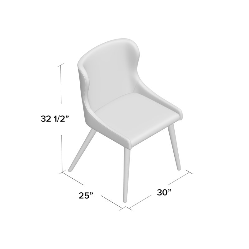Tufted Upholstered Side Chair, Navy