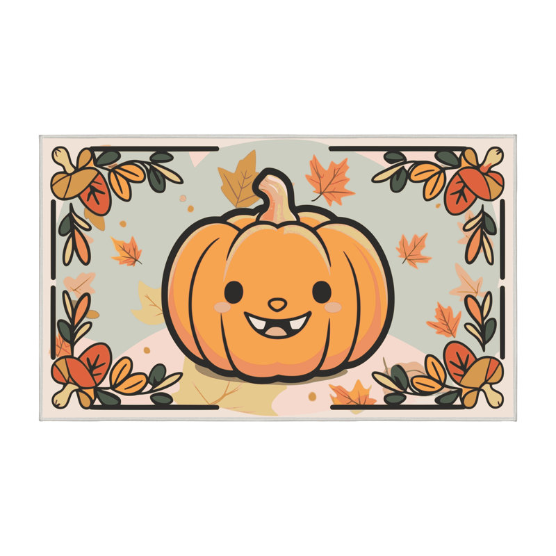Tapis de vacances d'Halloween The Holiday Aisle®, Rectangulaire 8 pi x 10 pi