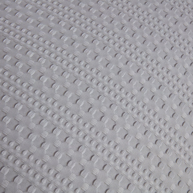 Bedford Grey Waffle Duvet Set    , Double