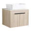 Meuble-lavabo moderne 24 po avec lavabo en céramique et fixation murale