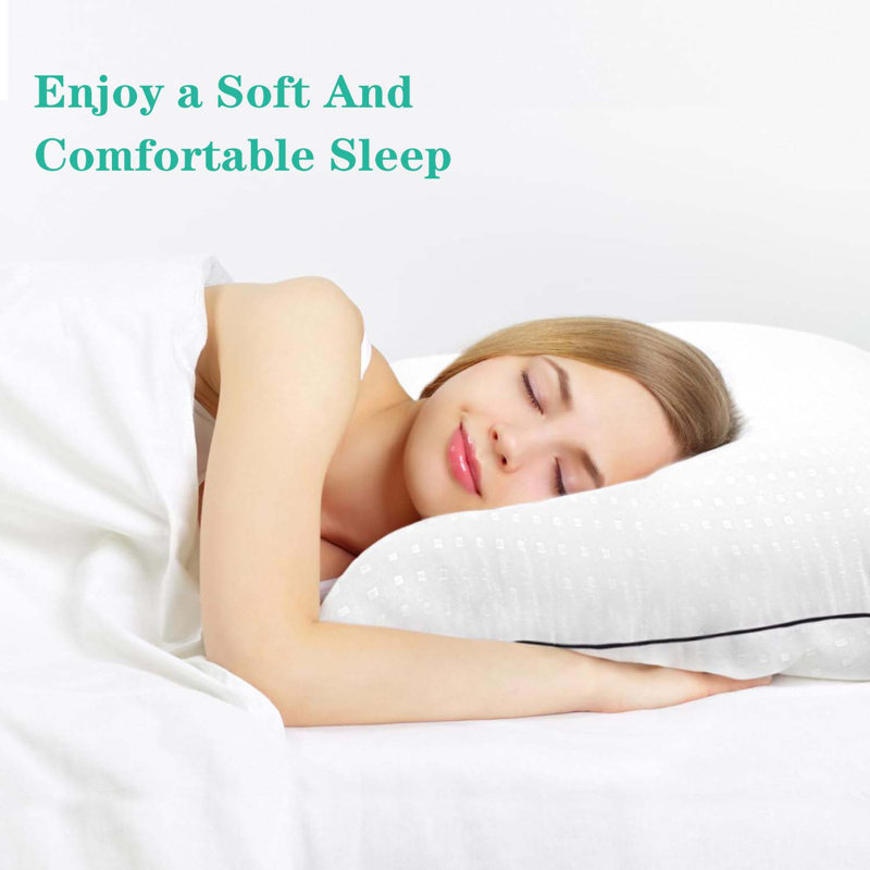 Sleeping Goose Down Plush Support Pillow (Set of 2), King Pillow: 20" x 36"