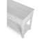 Console 2 tiroirs Geneva - finition blanc vieilli
