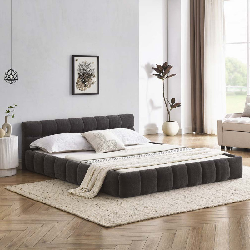 Lit Chenille, Grand, Gris foncé