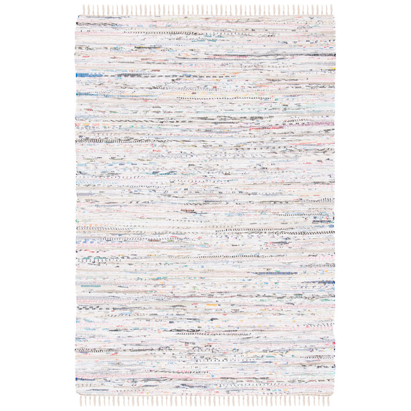 Valerton Rug Hand Woven Cotton Rug, Rectangle 5' x 8'