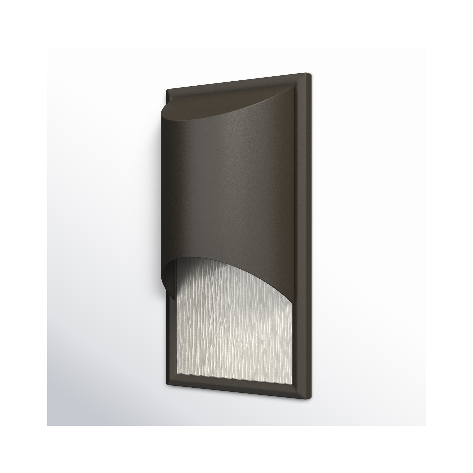 Aurore Single Light Rectangle Outdoor Wall Light, Bronze, Medium, Incandescent