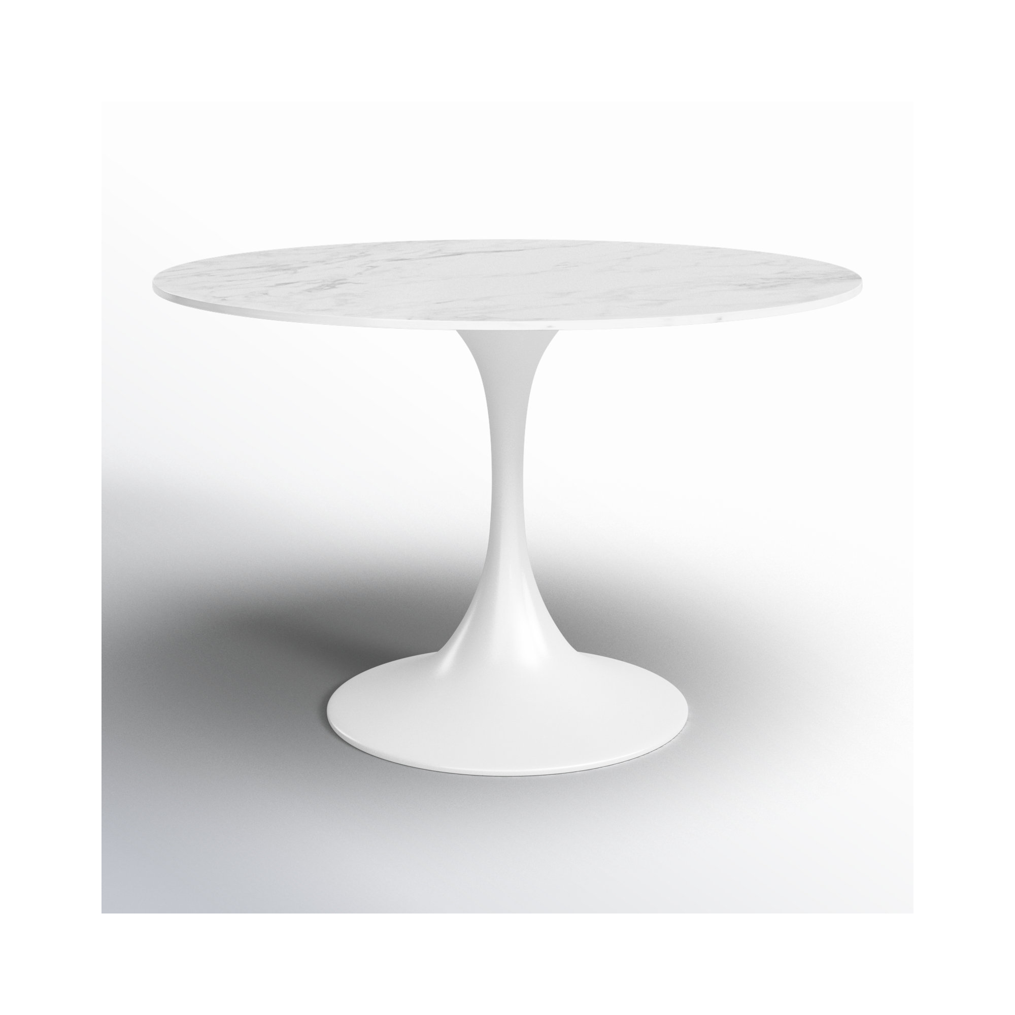 Flow Ceramic Dining Table, White