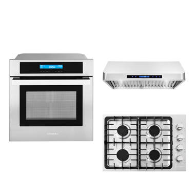 Cosmo 2 Piece 30 Gas Cooktop & 24 Electric Wall Oven Set & Reviews