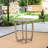 Rustic 27.5'' Wood Table - Grey Elegant Design With Exotic