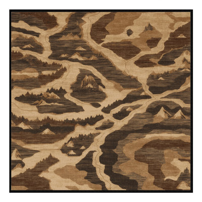 Tapis brun lavable à la machine
