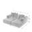 Modern Chenille Sectional Sofa-118327232
