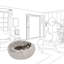 Cuddler intérieur rond en fausse fourrure Coco-175360733-175360730
