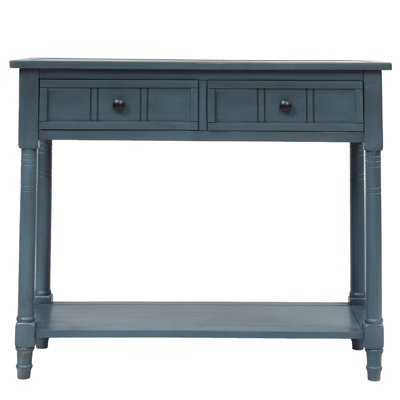 Daisy Series Console Table Traditional Design With Two Drawers And Bottom Shelf