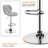 Adjustable Modern PU Leather Swivel Bar Stools with Backrest-105348915