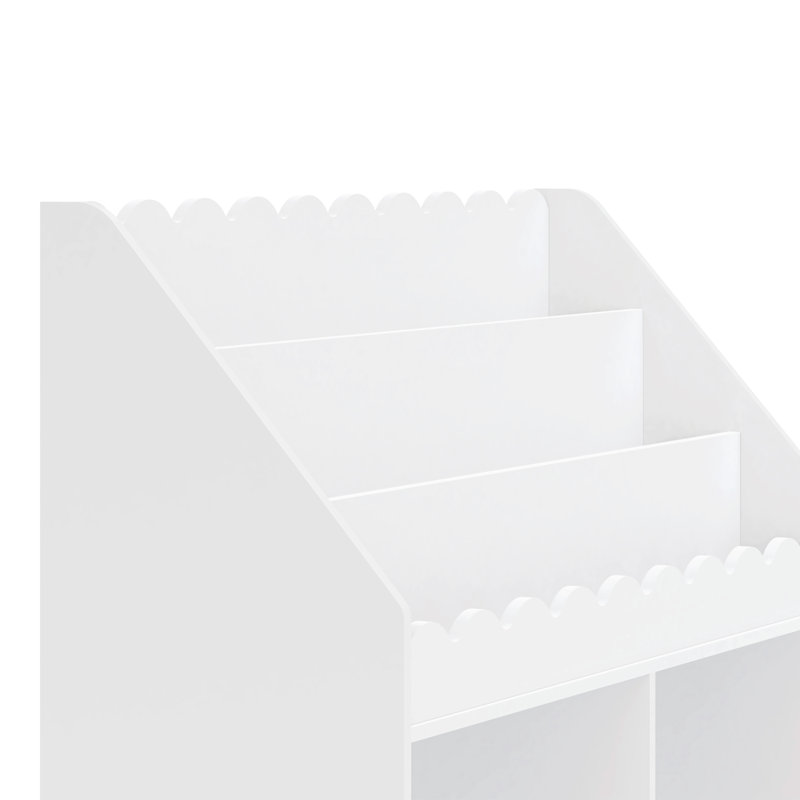 Sammy Scallop Bookcase, White