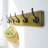 17.4" Long 5-Double-Hooks Wooden Coat Rack Wall Mount-916805434
