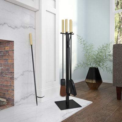 Vancedale 4 Piece Iron Fireplace Tool Set