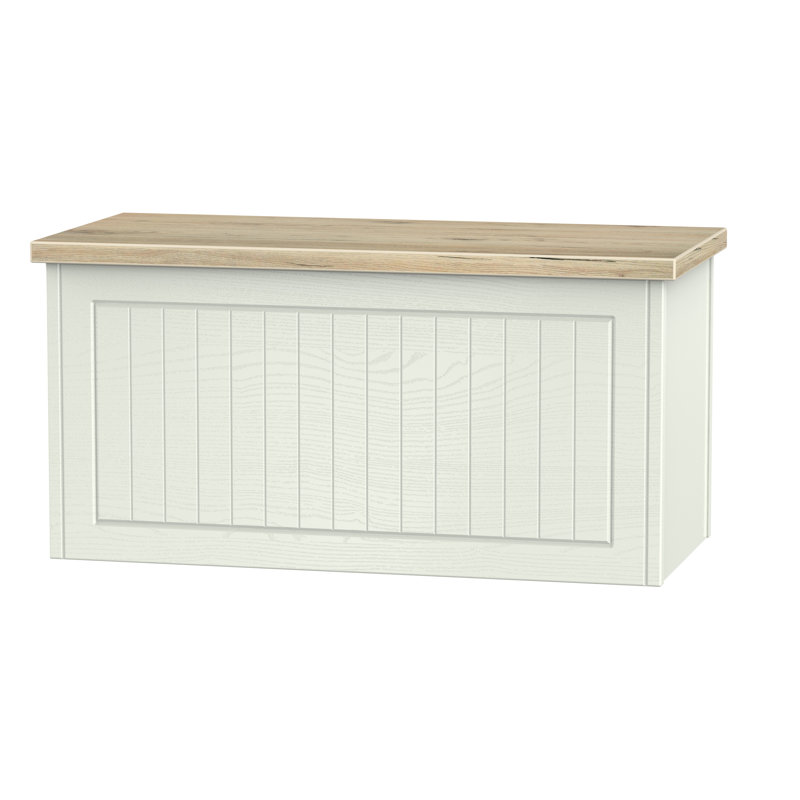 Fully Assembled Zenfield Blanket Trunk, Kashmir Ash/Bordeaux Oak