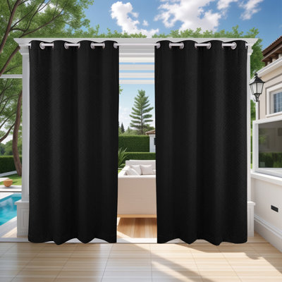 Lakyshia Waterproof Thermal Outdoor Patio Curtain