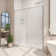 Dreamline Flex 32" x 74.75" Square Pivot Hinged Frame Shower Door with Base