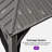 PURPLE LEAF 11' X 13' Patio Hardtop Gazebo Aluminum Outdoor Gazebo with Double Galvanized Steel Roof for Deck Backyard All Weather Outdoor Pavilion Curtain and Netting Included, Light Grey-113621929