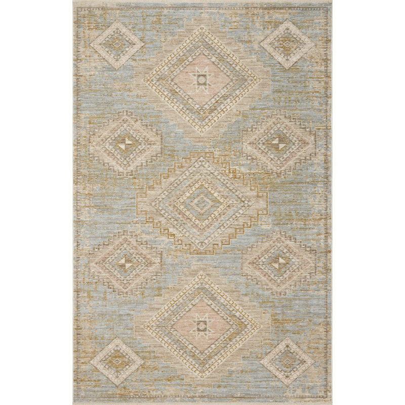Loloi Sky / Multi Area Rug, Sky / Multi 6'-3" x 9'-6", Sky / Multi