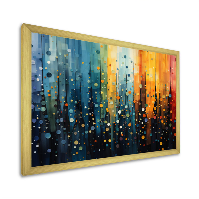 «Mid-Century Colorful Bold Breeziness I», reproduction d'art sur toile, H 24 po x l 32 po x P 1 po