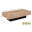 Table basse à piédestal en bois massif Camari-367320316