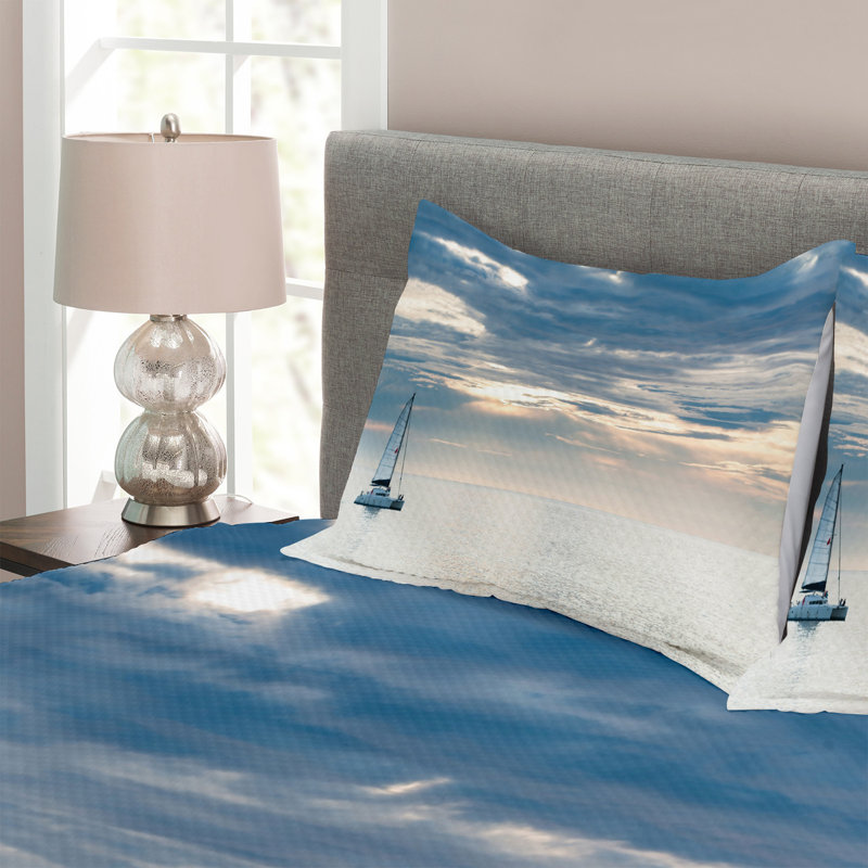 Bedspread Set with Cushion Cover, 220 x 264 cm