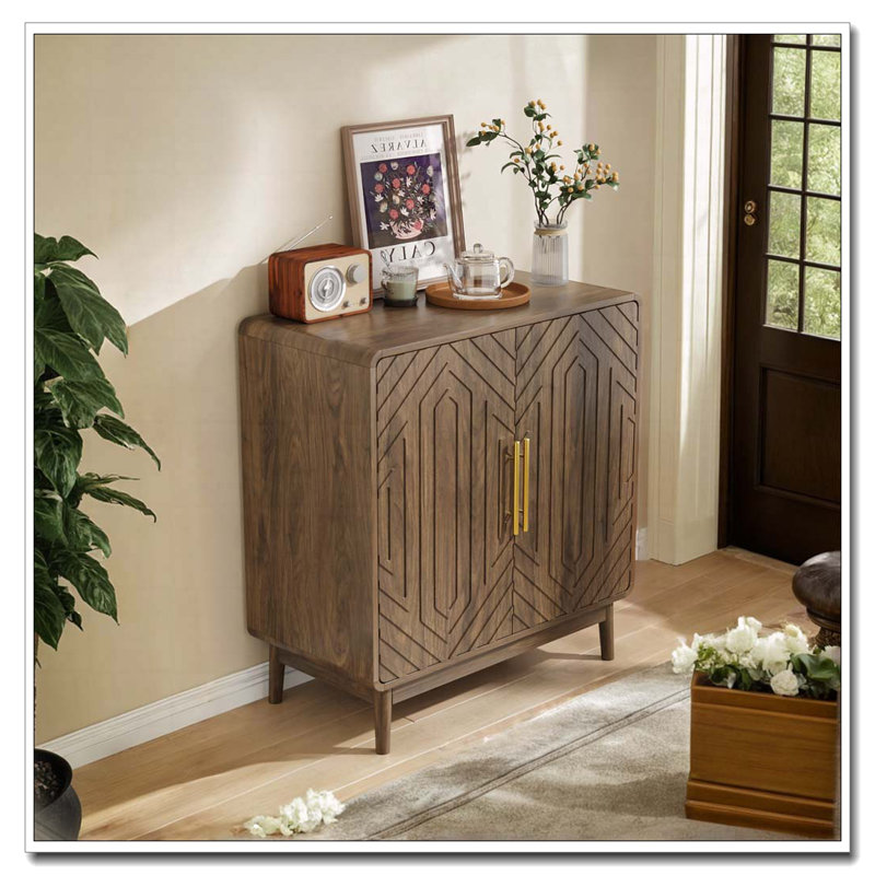4-Door Storage Cabinet，Storage Side Cabinet Buffet Cabinet