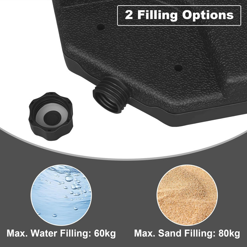 Cardine 8.4kg Plastic / Acrylic Umbrella Base