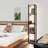 64" Fancy Column Floor Lamp with Shelves. Full Brightness Control and Colour Changing Temps-328687747