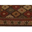 Tapis oriental en laine noué à la main Nourison Nourmak Isabelline 5 pi 10 po x 9 pi beige, couleur rouille