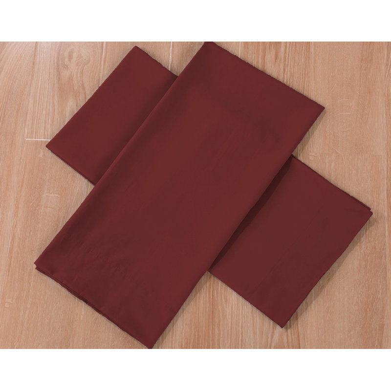Premium Double-Brushed Pillow Case Set, Burgundy, King