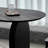 Simple Black Oval Durable Solid Wood Table-1098209602