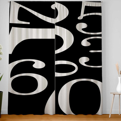 Zero to Nine Blackout Window Curtain Pair for Home Decor