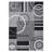 Washable Area Rug Modern Geometric Accent Rug, Non-Slip Contemporary Floor Mats, Stain-Resistant Soft Low Pile Indoor Carpet for Bedroom, Nursery, Living Room-1551697579-1545379894