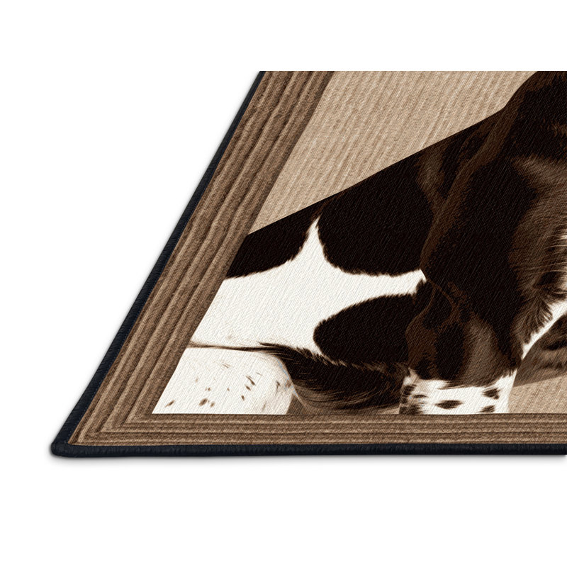  Tapis lavable à poil court allemand avec poils courts, Rectangle 6 pi x 9 pi
